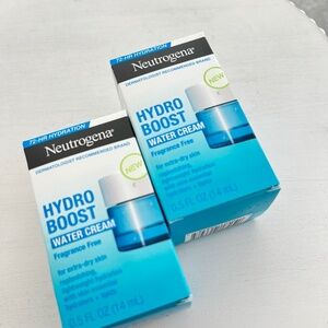 2 NEW Neutrogena Hydro Boost Hydrating Water Gel Moisturizer Travel Size/0.5oz
